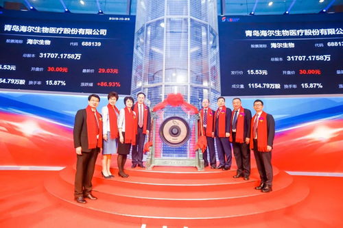 青島首支科創(chuàng)股誕生 海爾生物正式登陸科創(chuàng)板